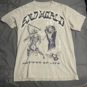 Pacsun Mens shirt, Medium, Beige and Purple, Perfect Condition.